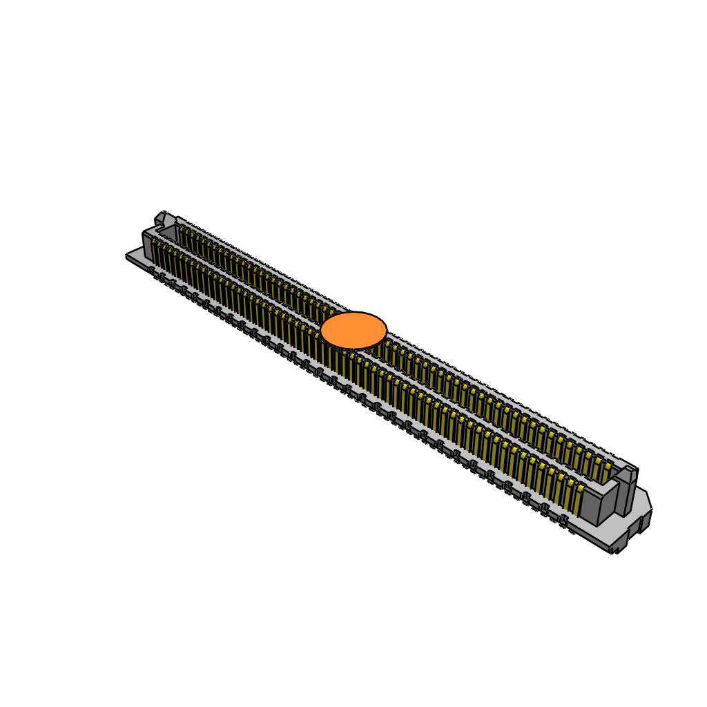 ADF6-60-03.5-L-4-2-A-TR - 0.635 mm AcceleRate® HD High-Density 4-Row Socket