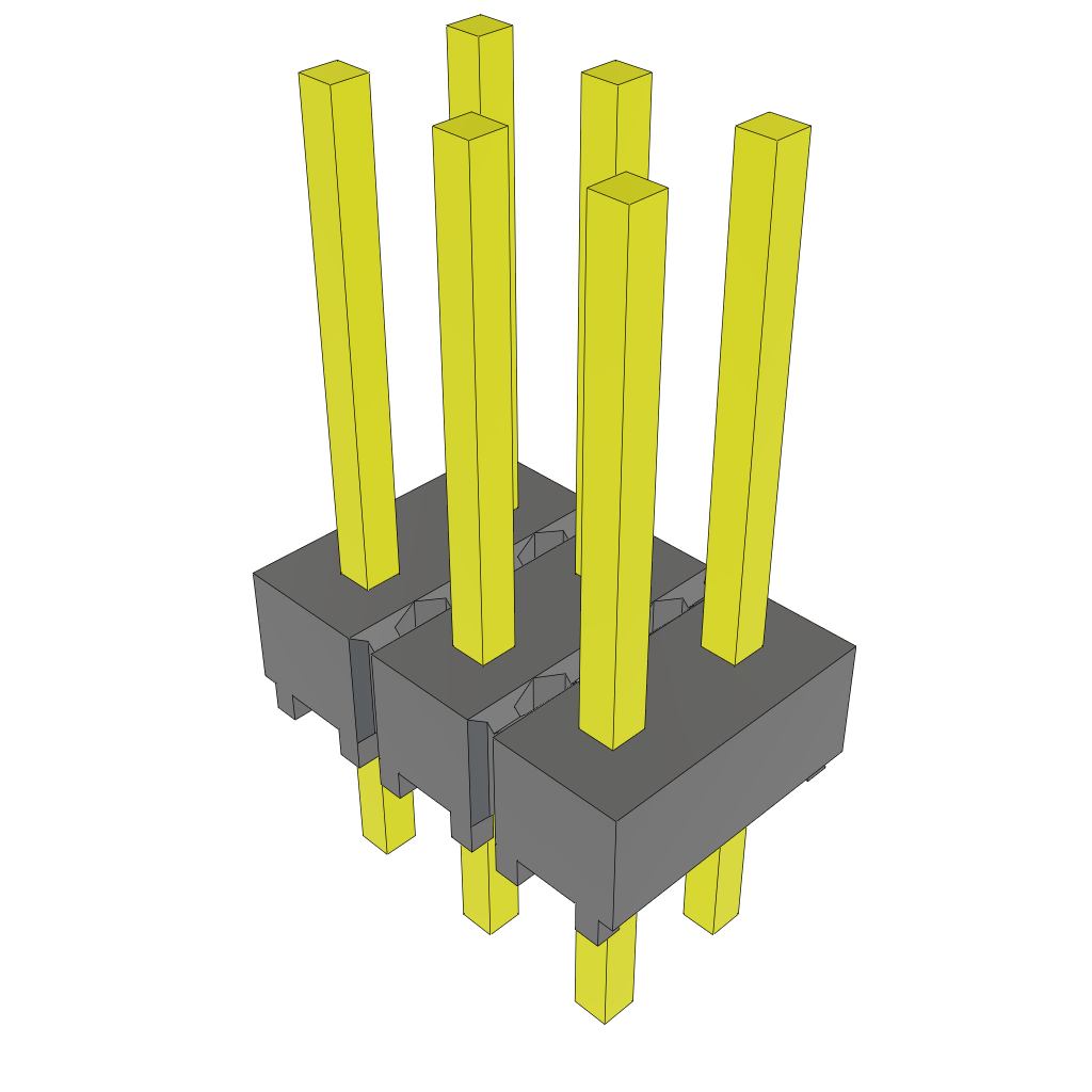 ツクモガミ　1st lot  オレンジ　ブラスト SSW-103-01-L-D - Tiger Buy™ Socket Strip with PCB Tails